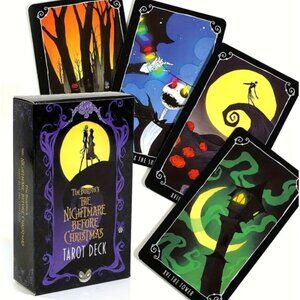 Nightmare Before Christmas Tarot Deck 78 Card Set Featuring Jack Skellington